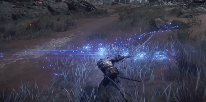 艾尔登法环名刀月隐放剑气怎么操作