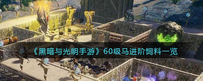 黑暗与光明手60级马进阶材料是什么