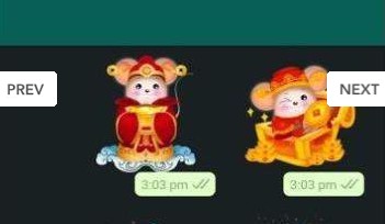 2020鼠年贴纸