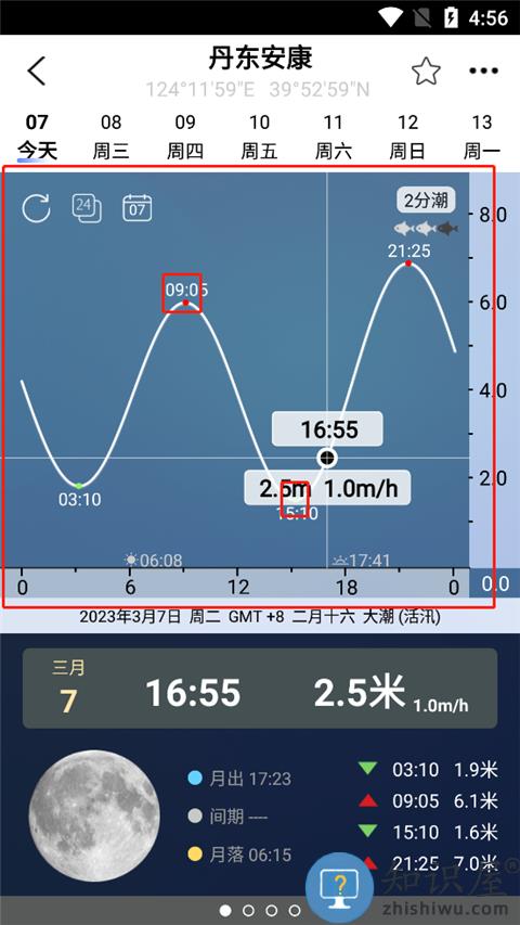 全球潮汐app看退潮说明