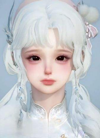 逆水寒手游台服捏脸数据|白发萝莉脸部数据|捏脸导入教程