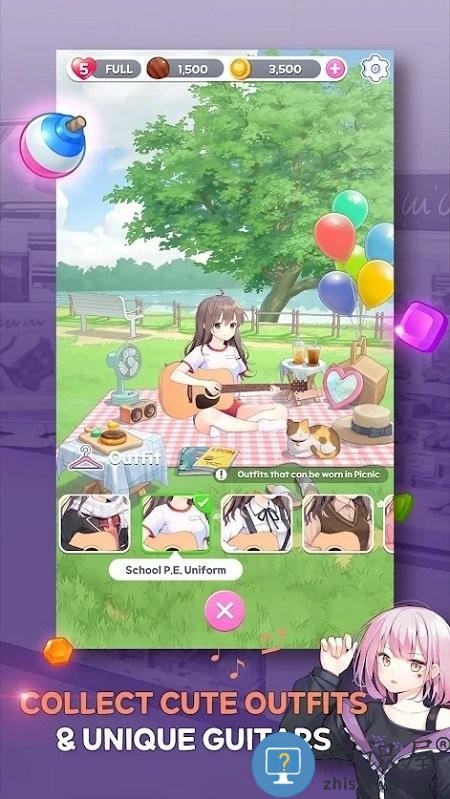 吉他女郎3游戏(GuitarGirl Match3)下载v1.2.11 安卓版